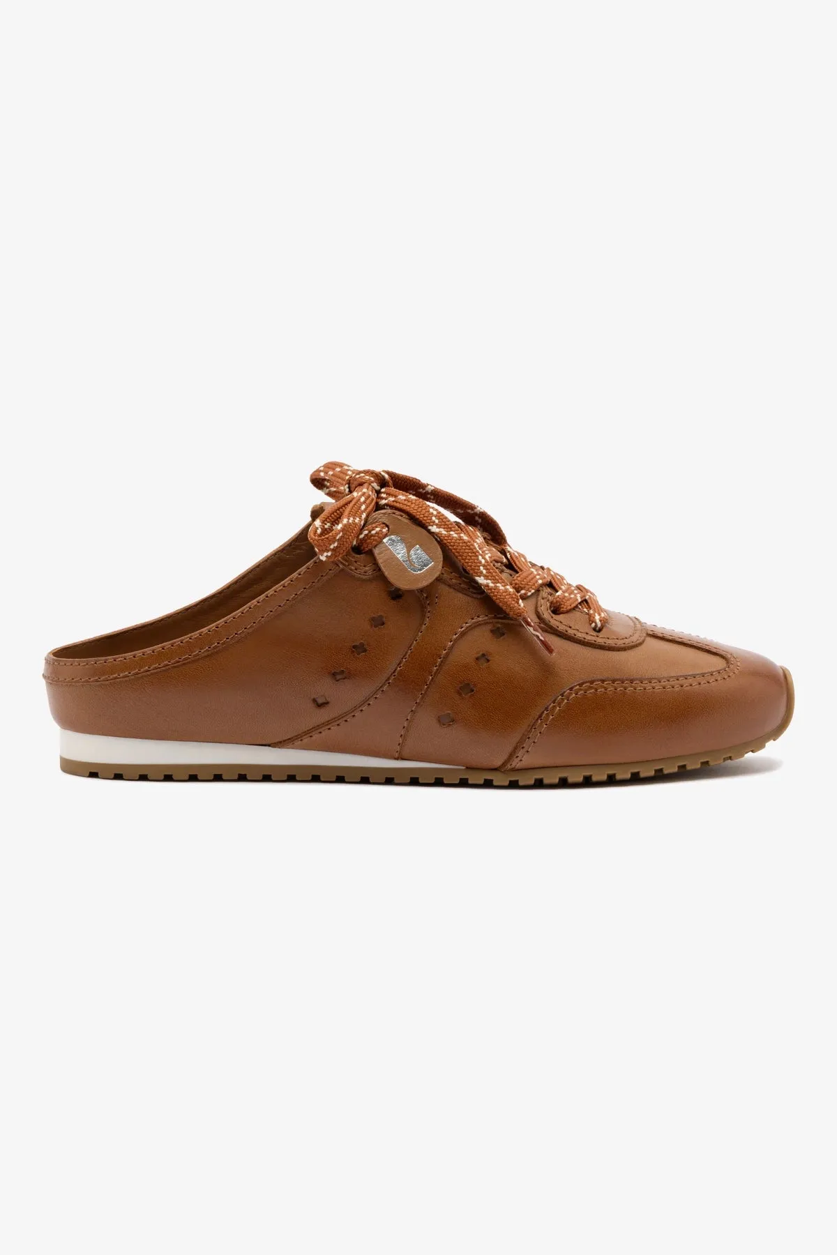 Stella Sneaker Mule In Caramel Leather