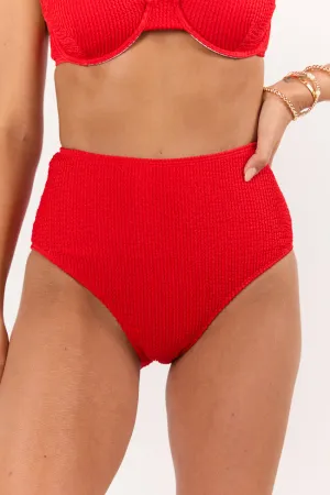 Summer Oasis High Waisted Bikini Bottoms PINK LILY