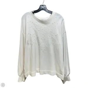 Sweater By Loft In Cream, Size: L