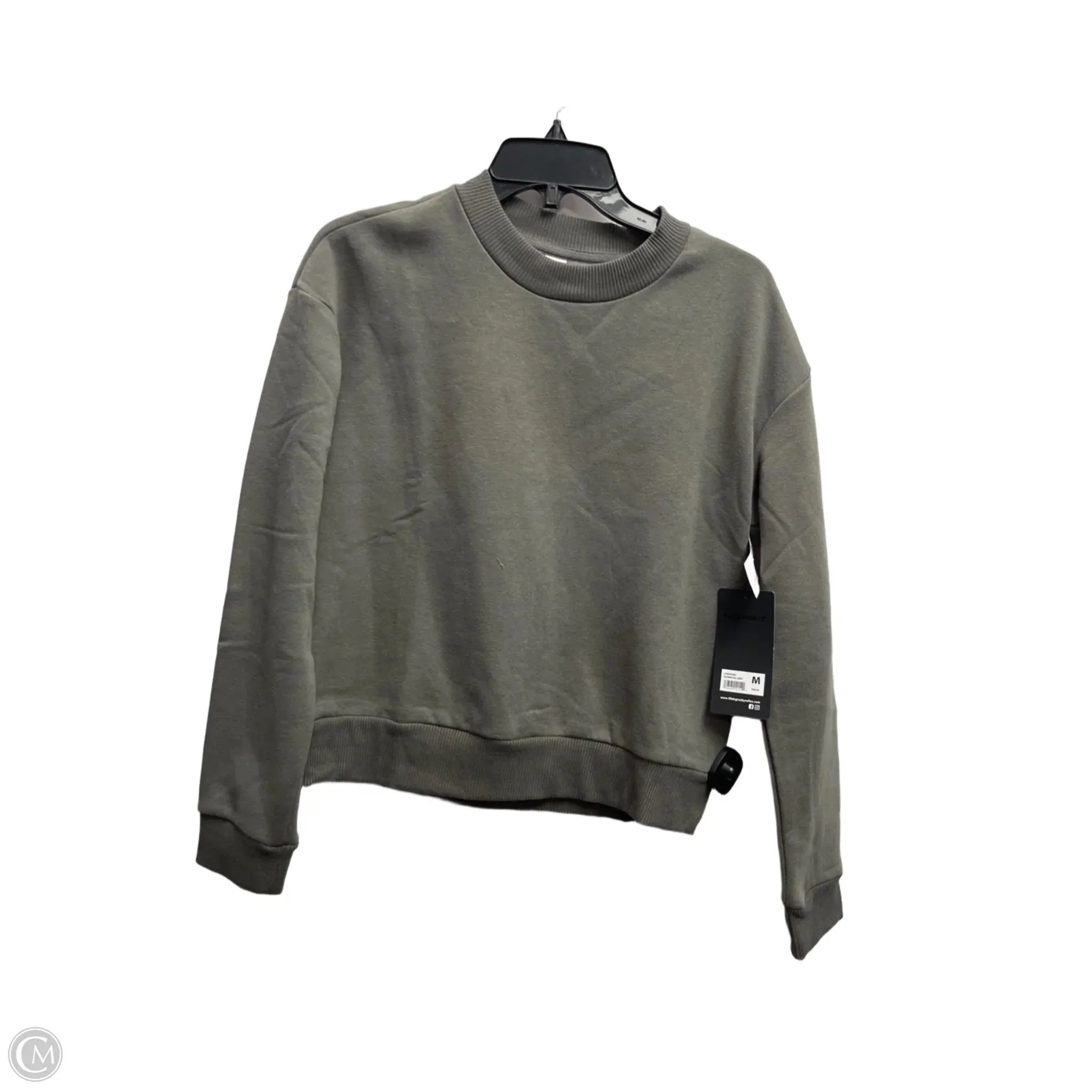 Sweatshirt Crewneck By 90 Degrees By Reflex In Grey, Size: M