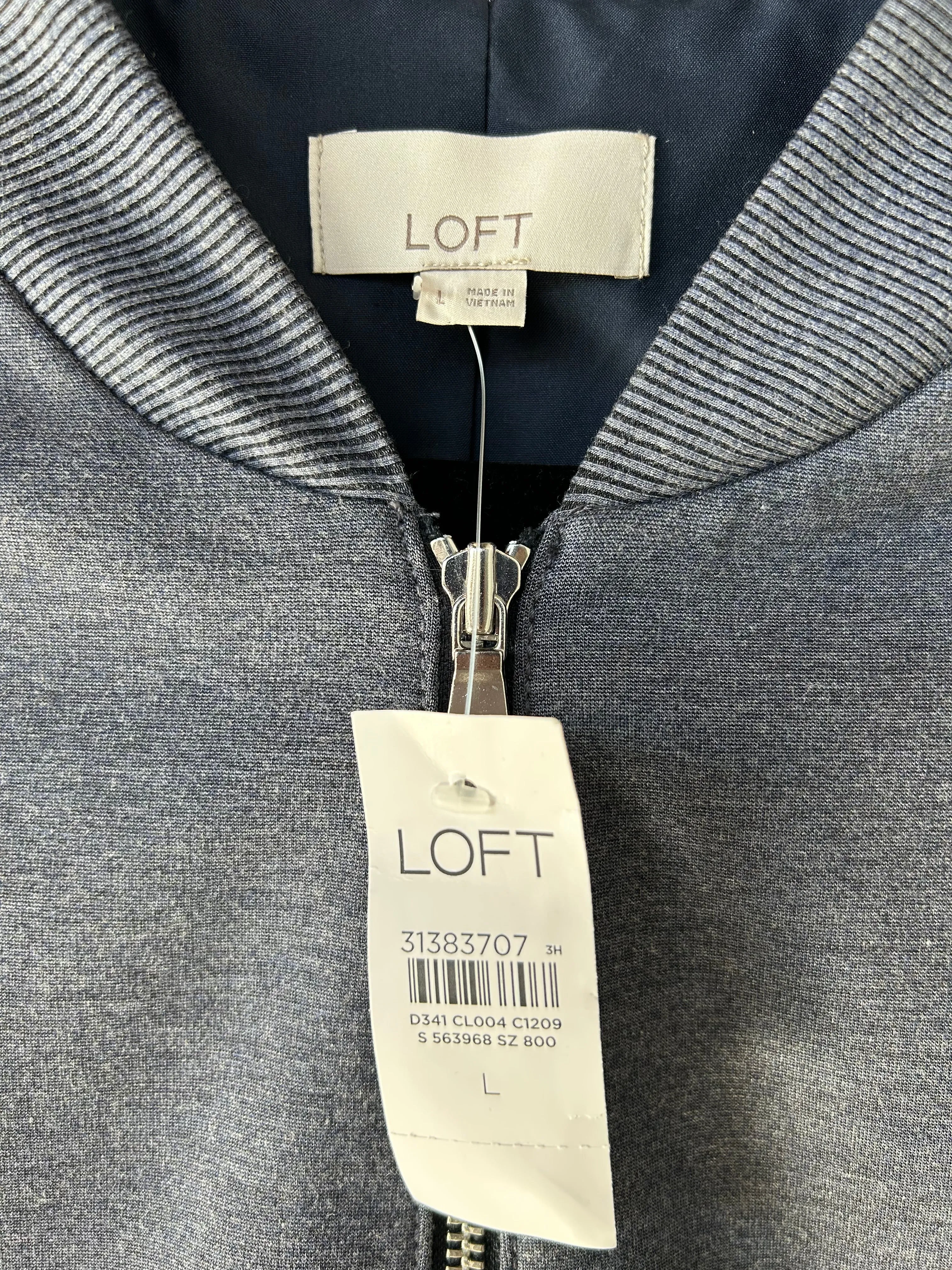 Sweatshirt Crewneck By Loft In Blue, Size: L