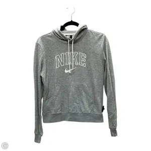 Sweatshirt Hoodie By Nike In Grey, Size: M
