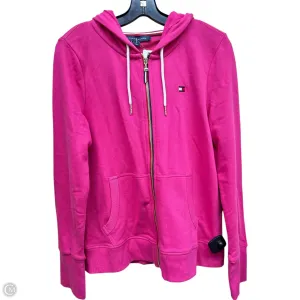 Sweatshirt Hoodie By Tommy Hilfiger In Pink, Size: M