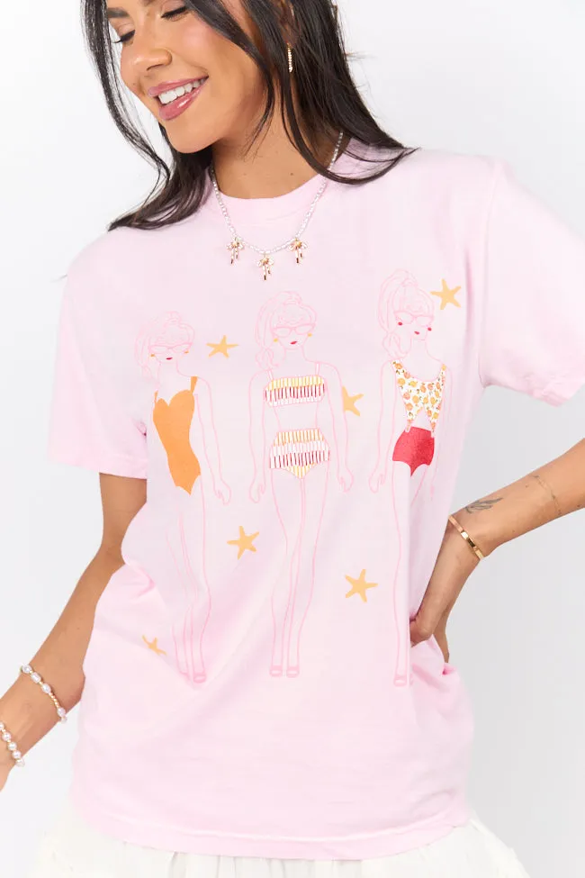 Swim Dolls Pink Graphic Tee PINK LILY