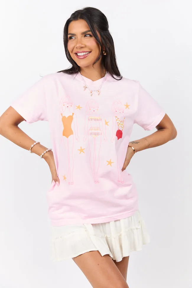 Swim Dolls Pink Graphic Tee PINK LILY