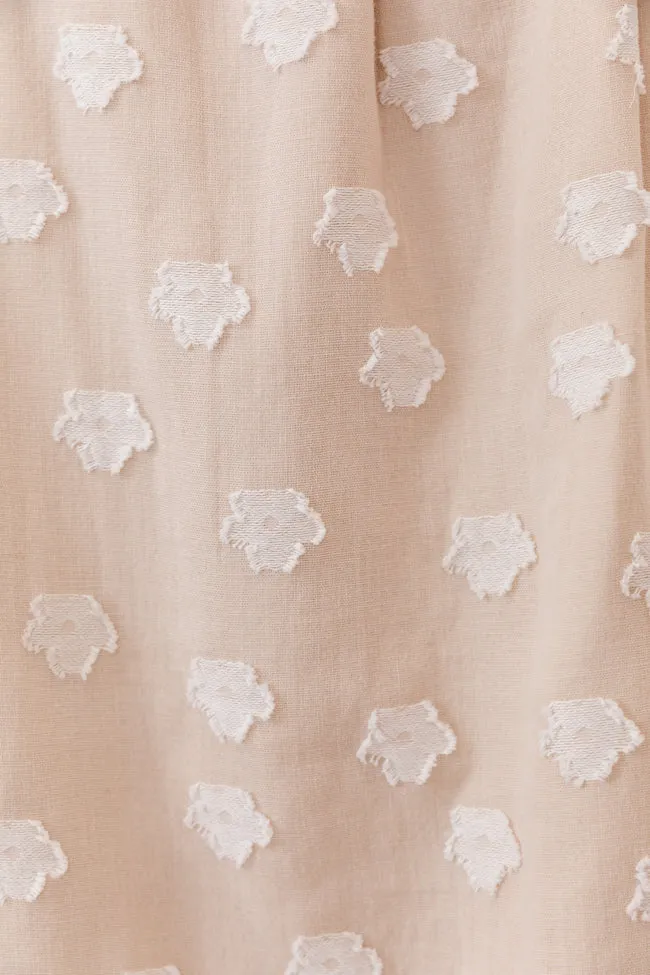 Talk To The Sand Beige Floral Mini Dress SALE PINK LILY