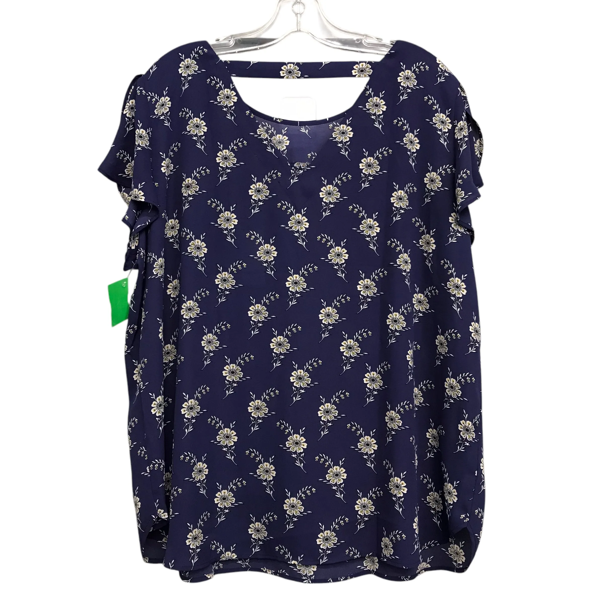 Top Sleeveless By Loft In Floral Print, Size:Xl