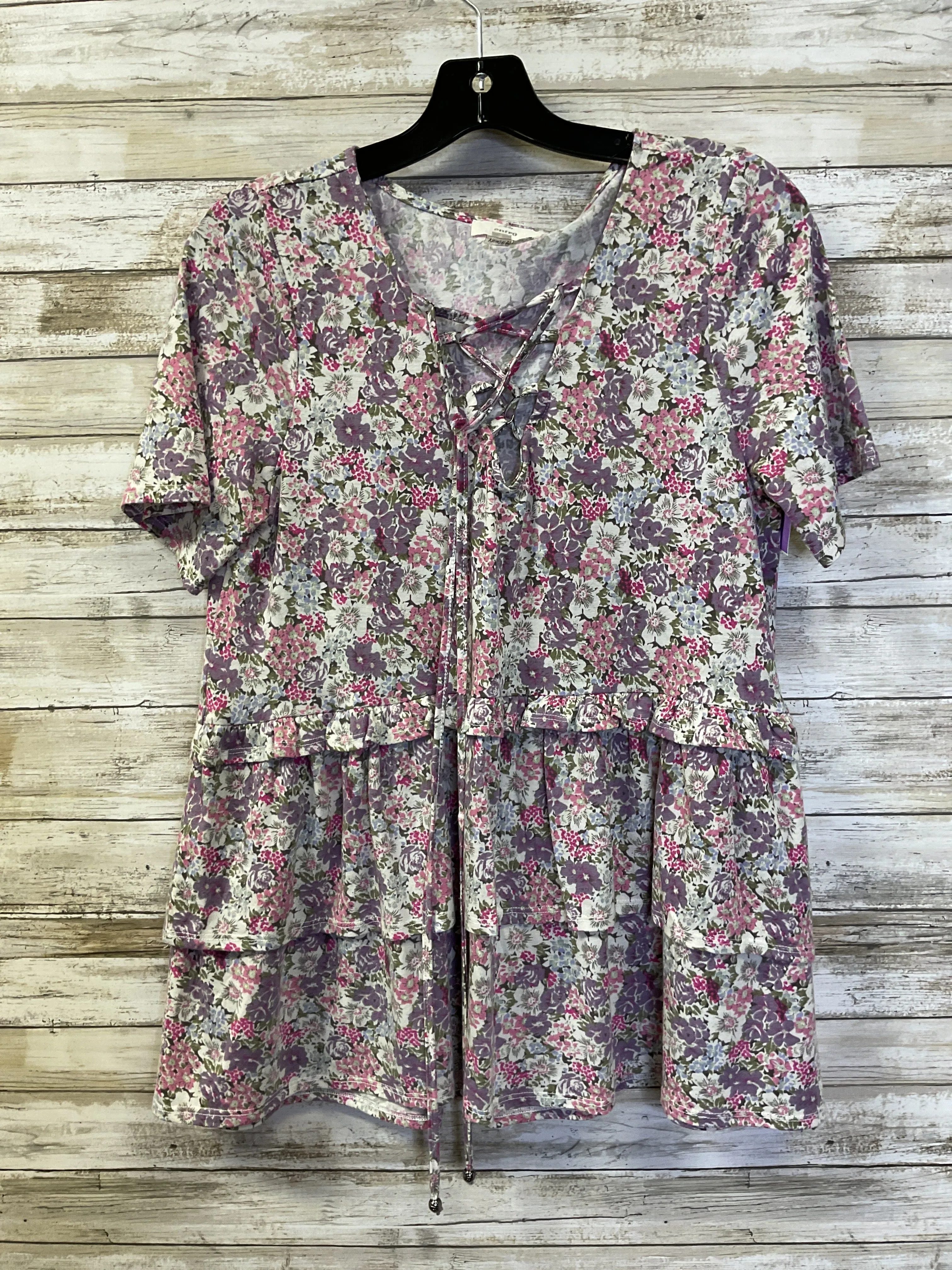 Top Ss By Entro In Floral Print, Size:M