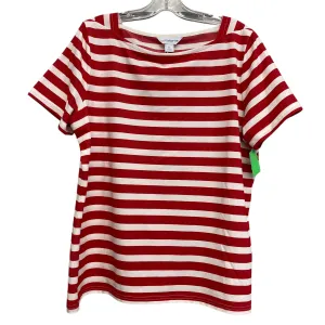Top Ss By Liz Claiborne In Red & White, Size:Xl