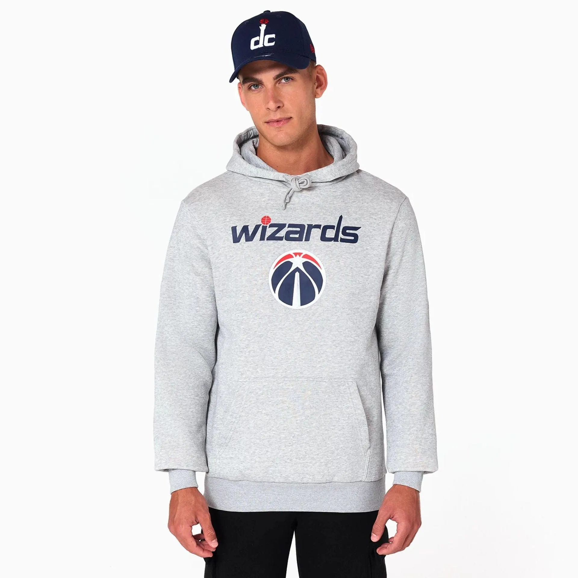 Washington Wizards NBA Grey Pullover Hoodie NEW ERA
