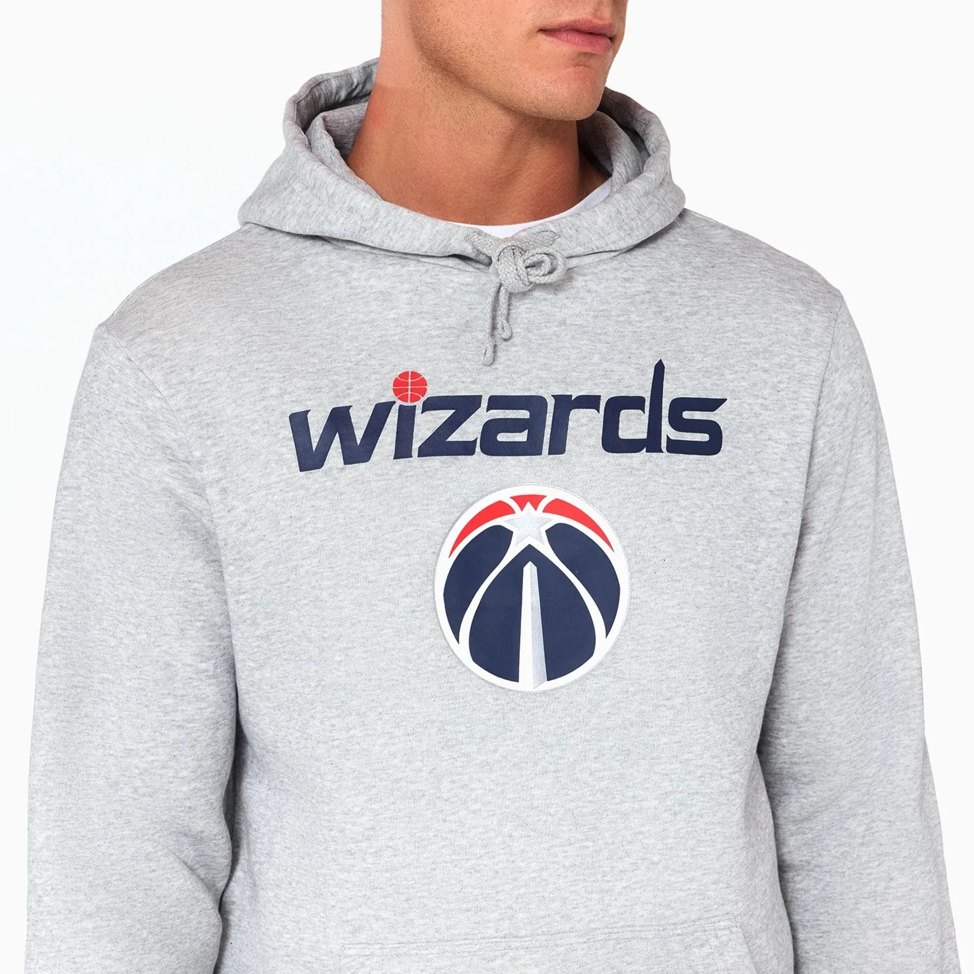 Washington Wizards NBA Grey Pullover Hoodie NEW ERA